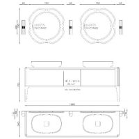 Модульный комплект напольный Antonio Lupi ILBagno с зеркалом схема 2