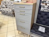 Комод "Гавана" (Софт серый/дуб натуральный)