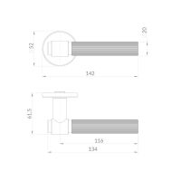Дверная ручка Punto Shell схема