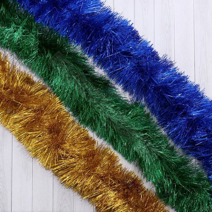 Мишура новогодняя «Зимнее волшебство. Блеск», d=12 см, 200 см, МИКС (10 штук)