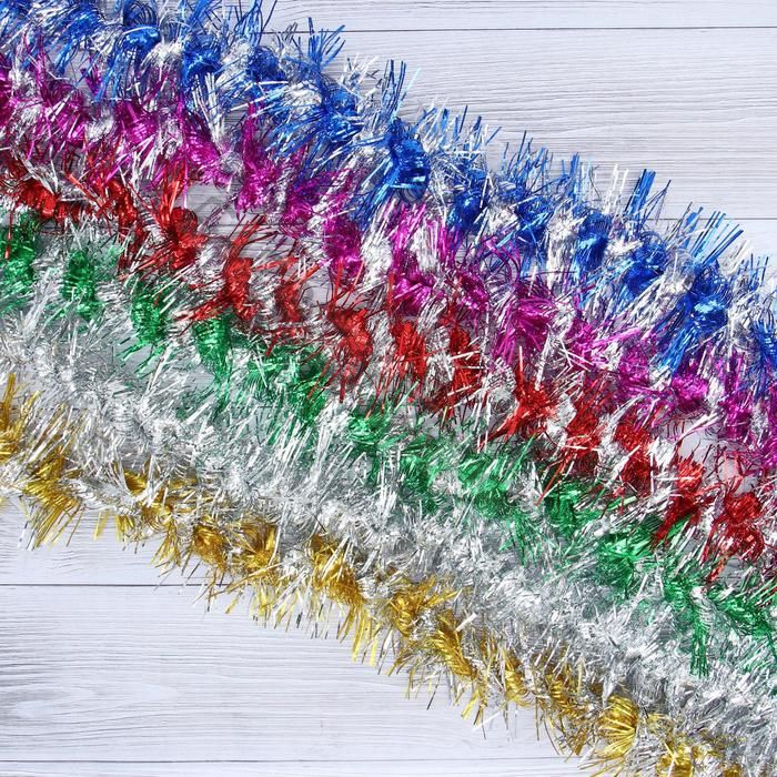 Мишура новогодняя «Зимнее волшебство. Фонарик», d=5 см, 200 см, МИКС (10 штук)