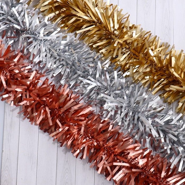 Мишура новогодняя «Зимнее волшебство. Мега», d=11 см, 200 см, МИКС (10 штук)