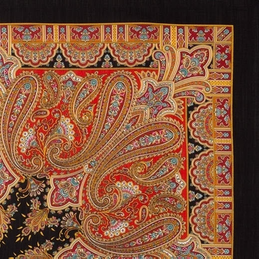 Платок павлопосадский 125*125 см Бирюсинка [18]