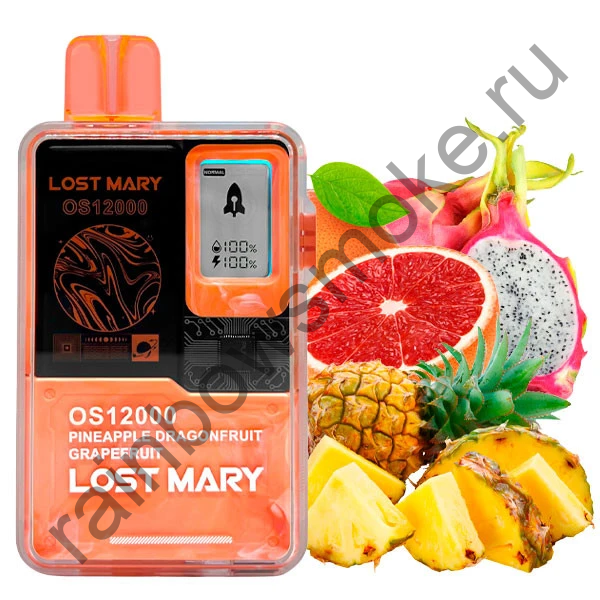 Lost Mary OS 12000 - Ананас Питайя Грейпфрут (Pineapple Dragonfruit Grapefruit)