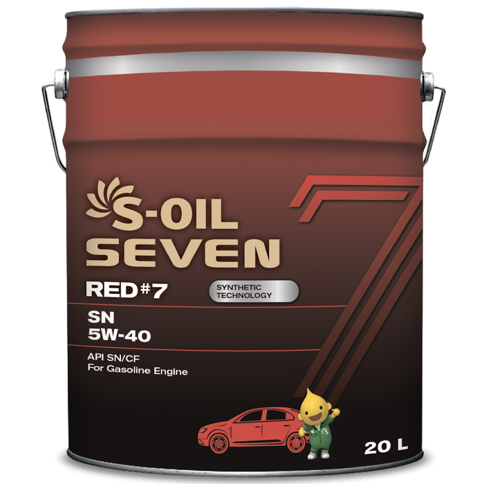 S-OIL 7 RED #7 SN 5W-40, 20л