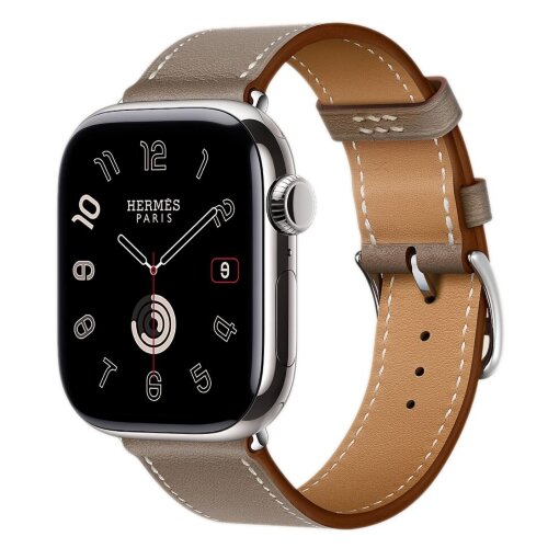 Apple Watch Series 11 Hermes 42mm ремешок Single Tour Etoupe