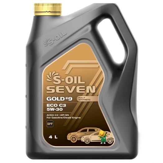 S-OIL 7 GOLD #9 ECO C3 5W-30, 4л