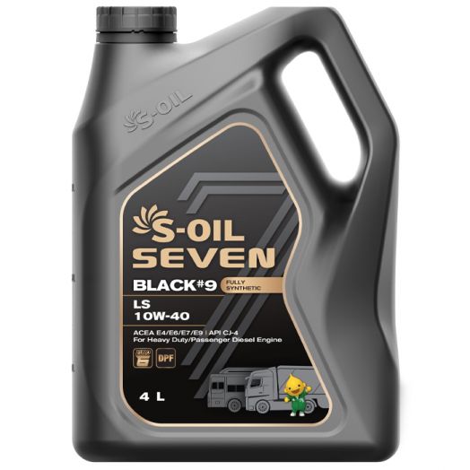 S-OIL 7 BLACK #9 LS 10W-40, 4л