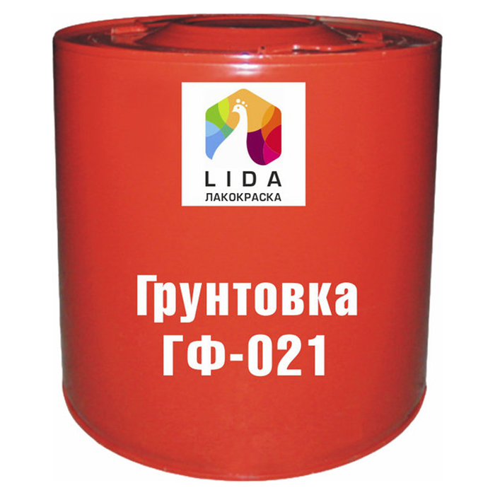 Грунтовка ГФ-021 Lida ОАО "Лакокраска", светло-серая, 50кг.