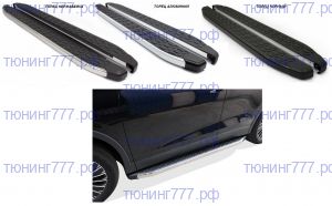 Подножки боковые, OMSA Blackline, для VW Tiguan 3