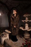 Шуба из баргузинского соболя. В авторской эксклюзивной раскладке рукав
