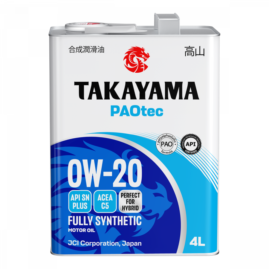 Takayama Paotec 0W-20 C5 SN plus, 4л