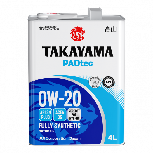 Takayama Paotec 0W-20 C5 SN plus, 4л
