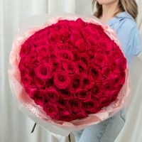 101 малиновая  роза (сорт Пинк Флойд)