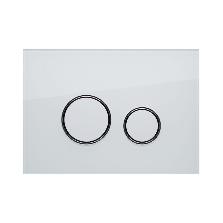 Смывная клавиша KKPOL Vitrum Grande Orbis 350/PPB/181-00-00 цвет белый/хром ФОТО