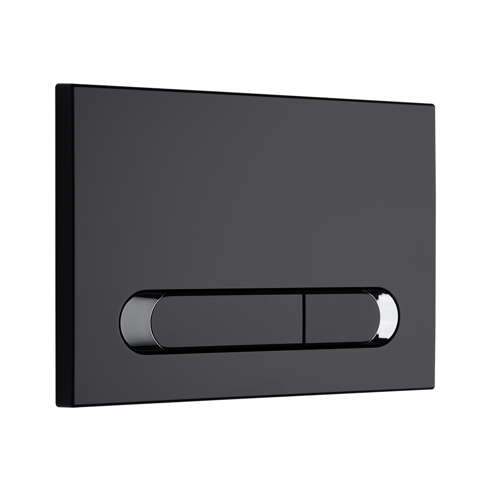 Смывная клавиша KKPOL M09 350/PPC/063-00-03 черная, с хромированными вставками цена от 5 175 ₽ Фото Смывная клавиша KKPOL M09 350/PPC/063-00-03 черная, с хромированными вставками