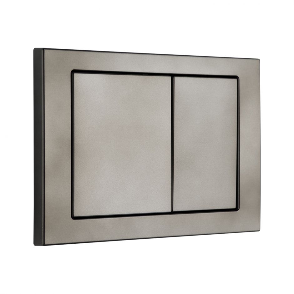 Кнопка смыва KKPOL M05 350/PWS/001-00-00 в цвете оружейная сталь