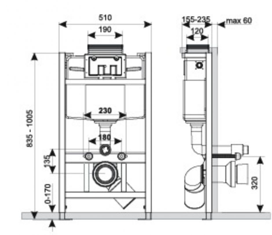 Инсталляция низкая KKPOL Professional ФОТО