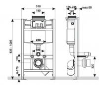Инсталляция низкая KKPOL Professional схема 2