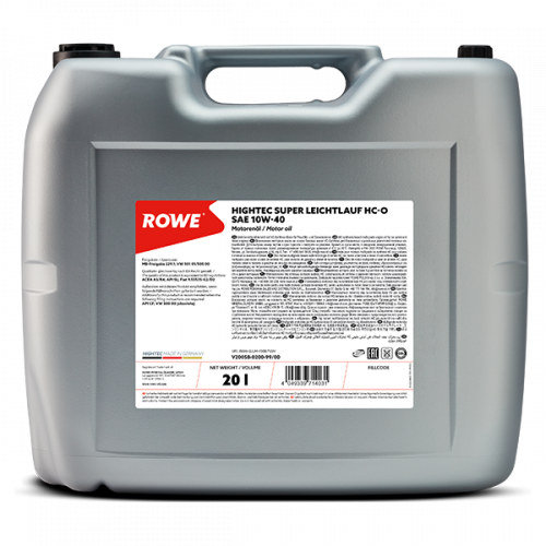 Rowe Hightec Super Leichtlauf SAE 10W-40 HC-O, 20л