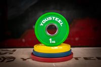 Yousteel Малый диск 1 кг, зеленый