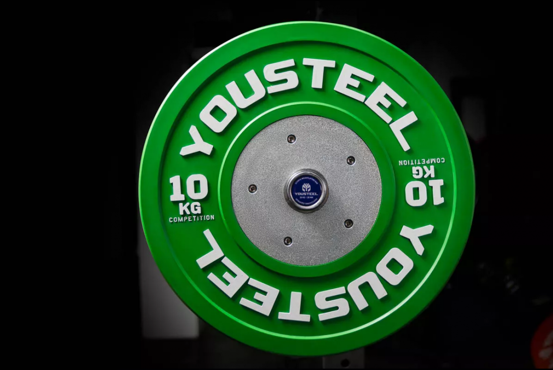 Yousteel Диск соревновательный 10кг, зеленый