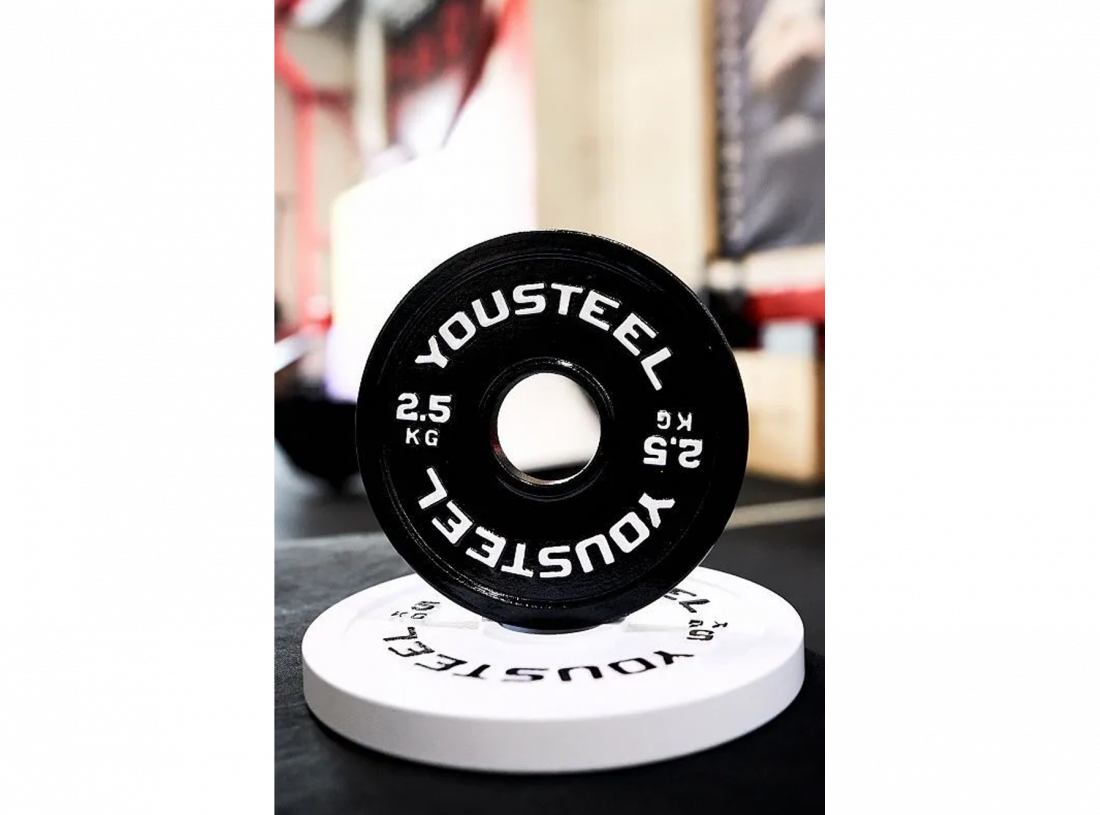 Yousteel Стальной диск 2.5 кг, черный