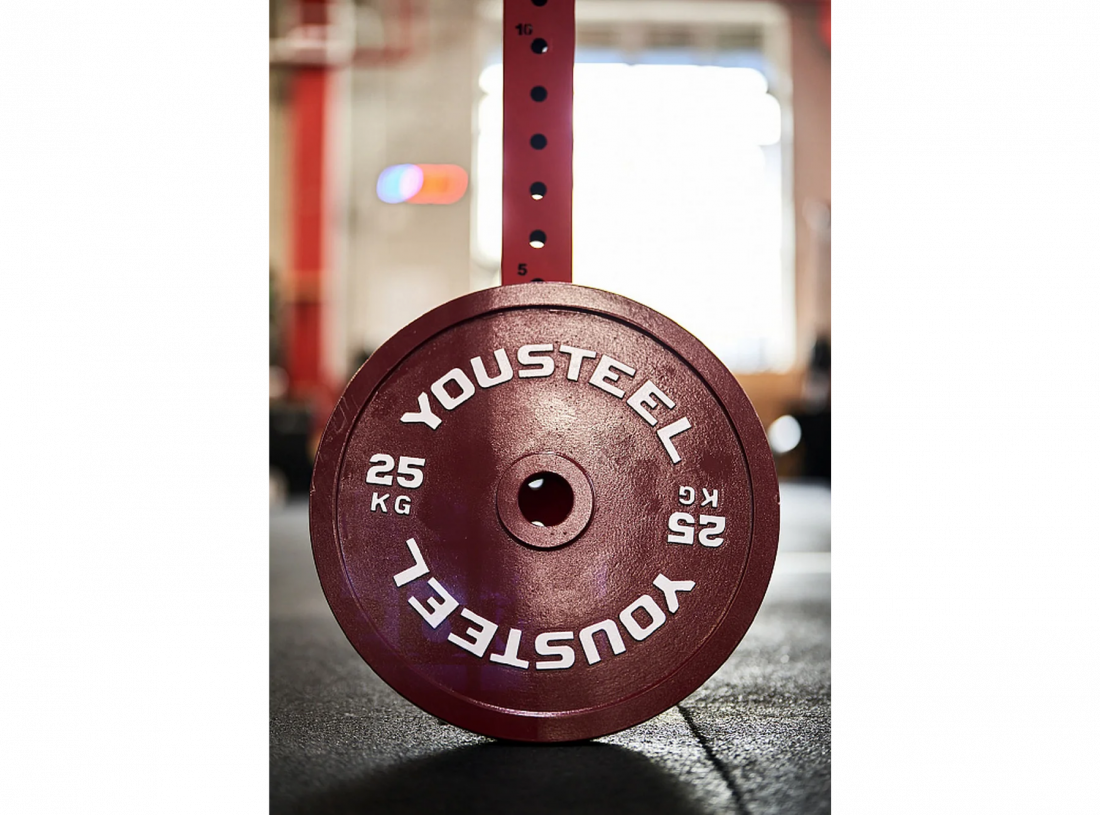 Yousteel Стальной диск 25 кг, красный