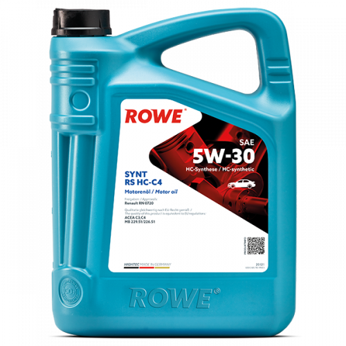 Rowe Hightec Synt RS 5W-30 HC-C4, 5л