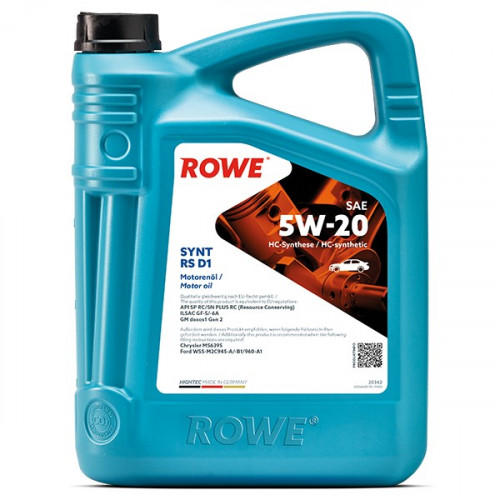 Rowe Hightec Synt RS D1 SAE 5W-20, 4л