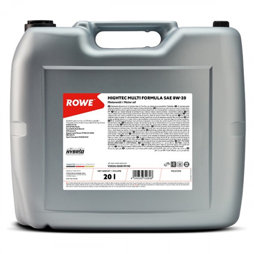 Rowe Hightec Multi Formula SAE 0W-20, 20л