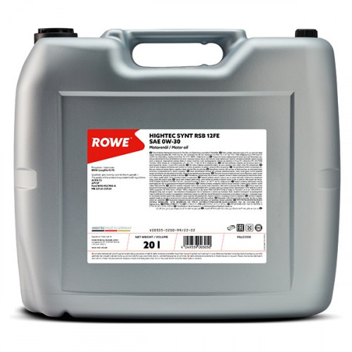 Rowe Hightec Synt RSB 12FE SAE 0W-30, 20л