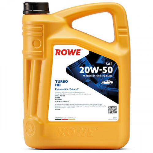 Rowe Hightec Turbo HD 20W-50, 5л