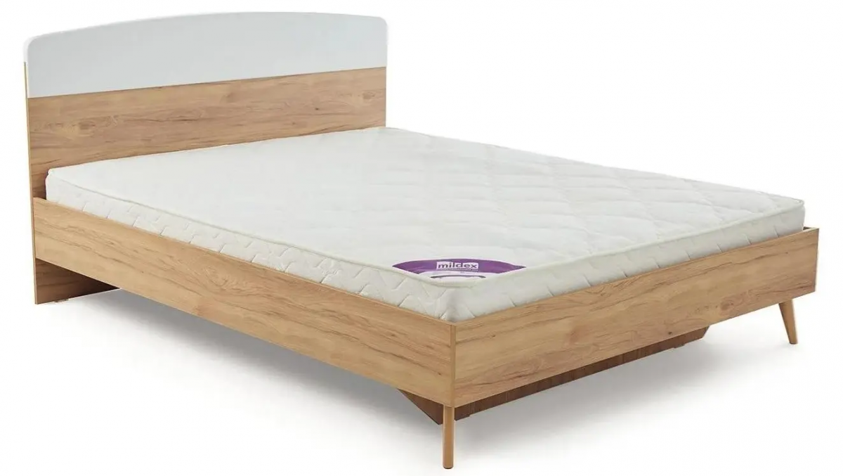Кровать Калгари 1400х2000 Дуб Натуральный Светлый