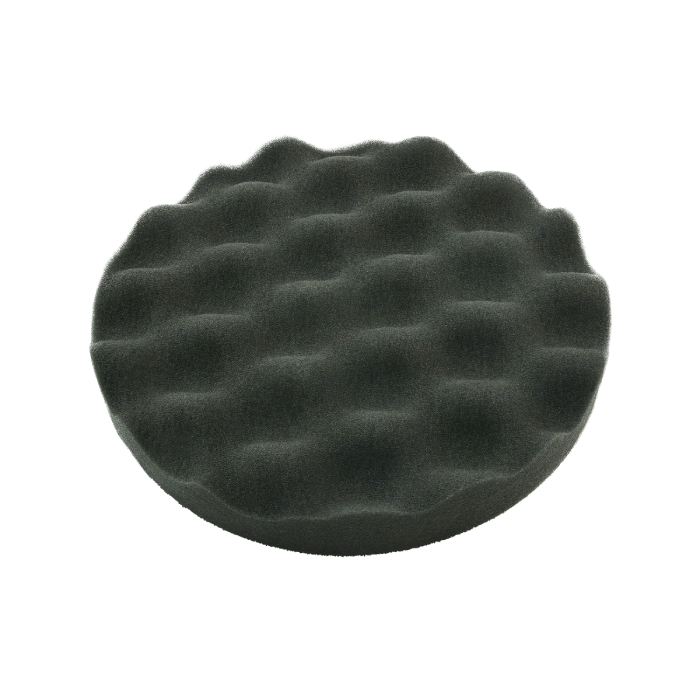 IQ Рифленый поролоновый полировальник мягкий D150мм. чёрный 1шт.