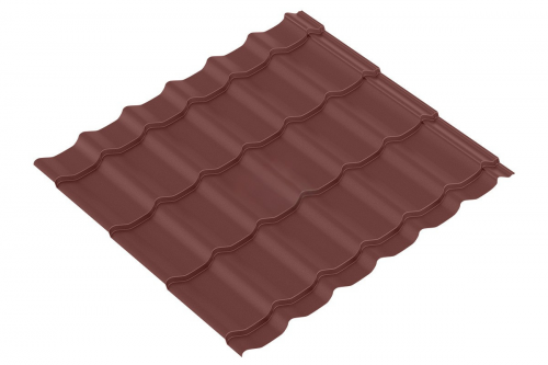 Металлочерепица Супер Monterrey 0.5 Полиэстер двусторонний RAL 8017