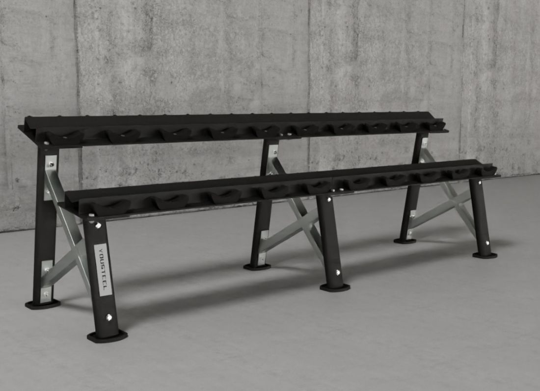Yousteel Стойка для фитнесс гантелей X-shape, на 10 пар