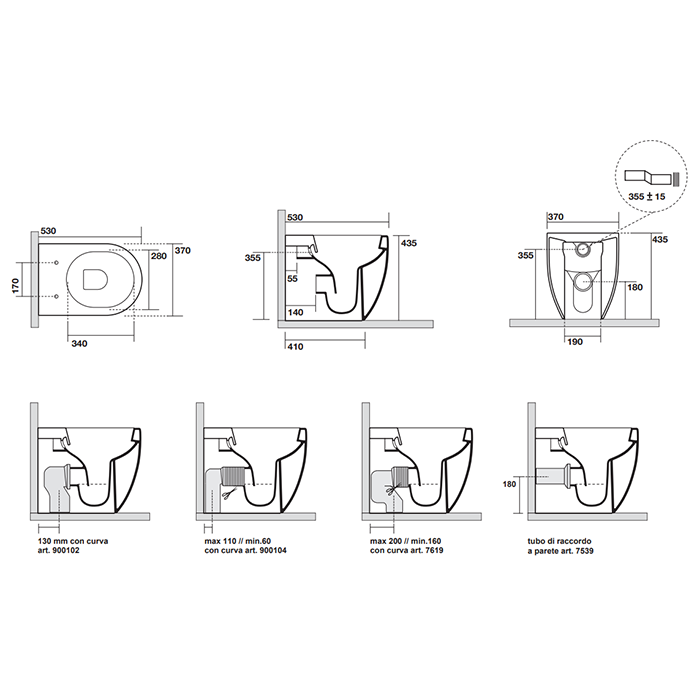 Унитаз напольный Kerasan Flo 310901, безободковый ФОТО