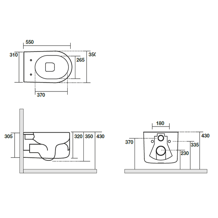 Фарфоровый унитаз Kerasan Nolita подвесной, безободковый, слив Tornado ФОТО