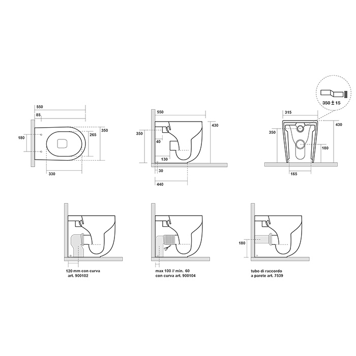 Унитаз напольный Kerasan Nolita безободковый, слив Tornado, белый матовый ФОТО