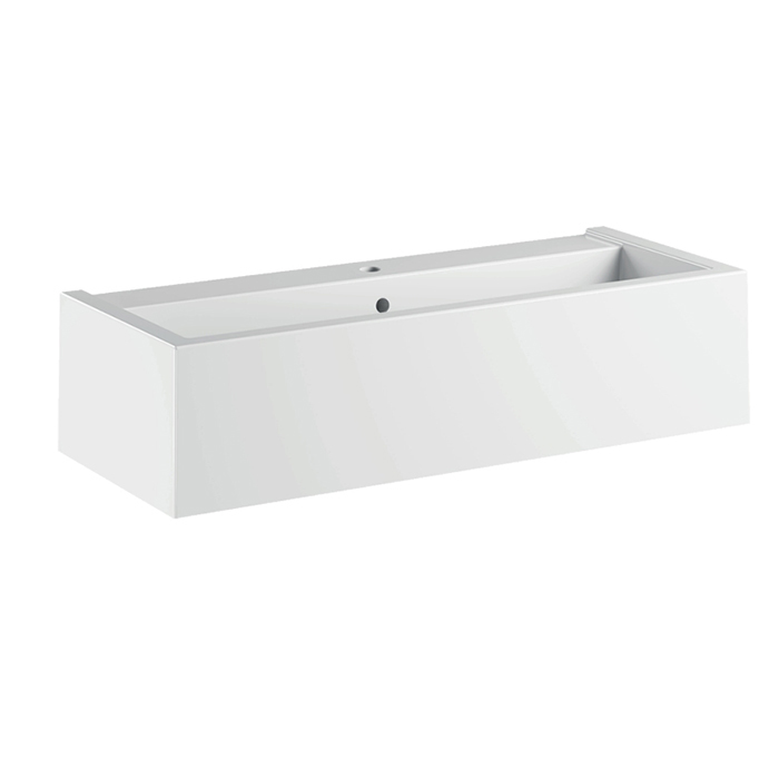 Подвесная раковина Kerasan Lavabi arredo 574201*1, прямоугольная 120x40 см