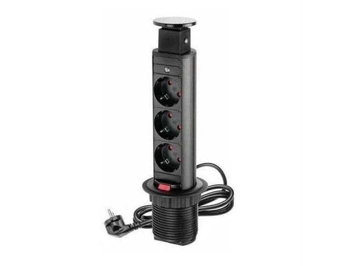 Выдвижной блок розеток GTV AE-BPW3S60 (на 3 розетки)