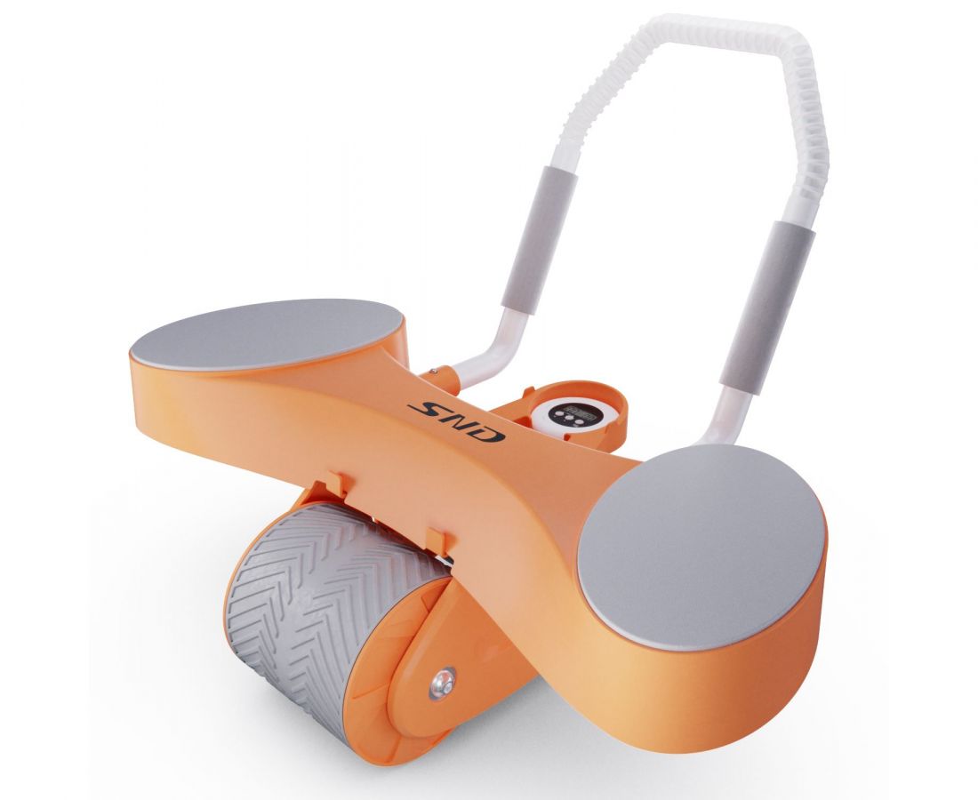 Тренажёр для пресса AB Roller SND оранжевый с ковриком