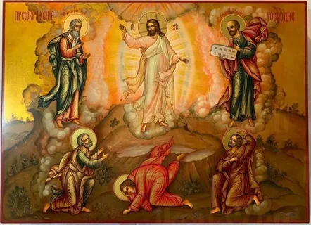 Икона Преображение Господне (рукописная вариант 5)
