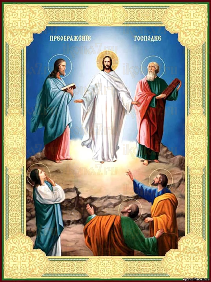 Икона Преображение Господне (рукописная вариант 7)