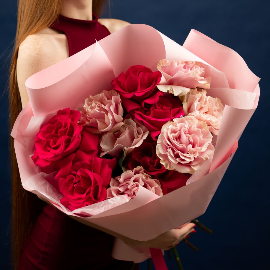 11 французских роз микс