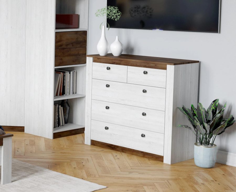 Комод 5 ящиков "Даллас"