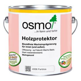 Масло-Пропитка для Древесины Osmo Holzprotektor 4006 0.125л Бесцветная с Водоотталкивающим Эффектом для Внутренних и Наружных Работ / Осмо