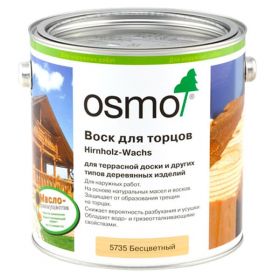 Воск для Торцов Osmo Hirnholz-Wachs 0.375л для Обработки Торцов Террасной Доски, Бруса, Бревна