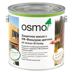 Защитное Масло с УФ-Фильтром 0.75л Osmo UV-Schutz-Ol Extra Бесцветное, Шелковисто-Матовое